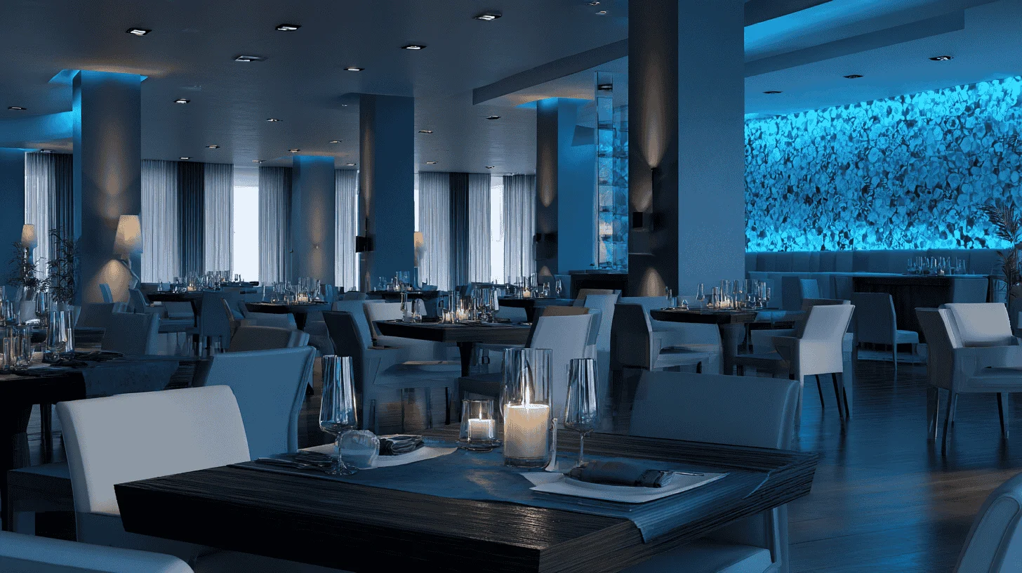 A bartender carefully preparing a Midnight Velvet cocktail